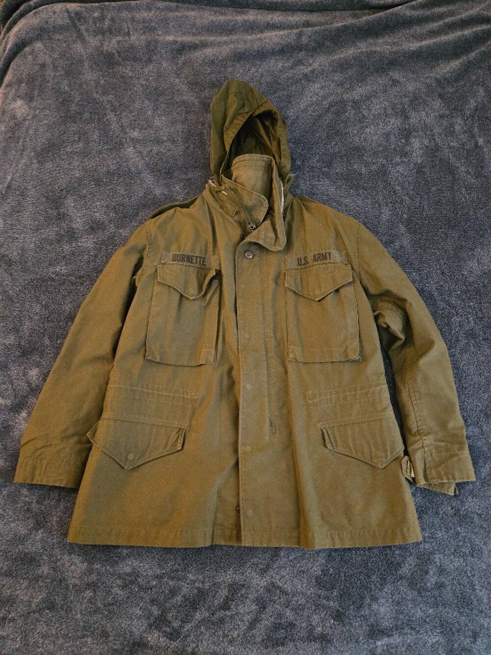 Vintage 1971 Alpha Industries M65 Field Jacket Medium Regular Vietnam Era